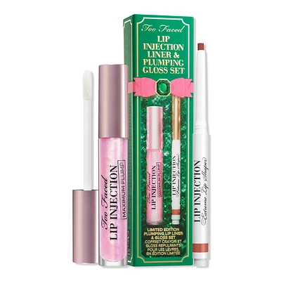 Too Faced Limited Edition Lip Injection Liner & Plumping Gloss Set