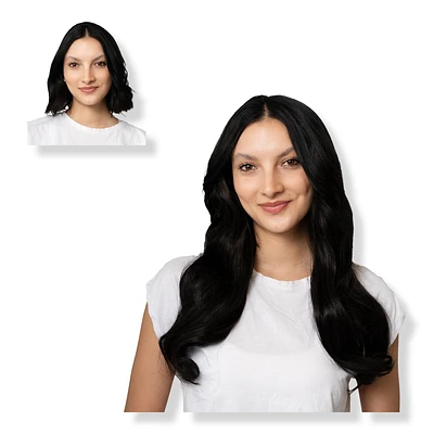20" Clip-in Human Hair Extension - Espresso