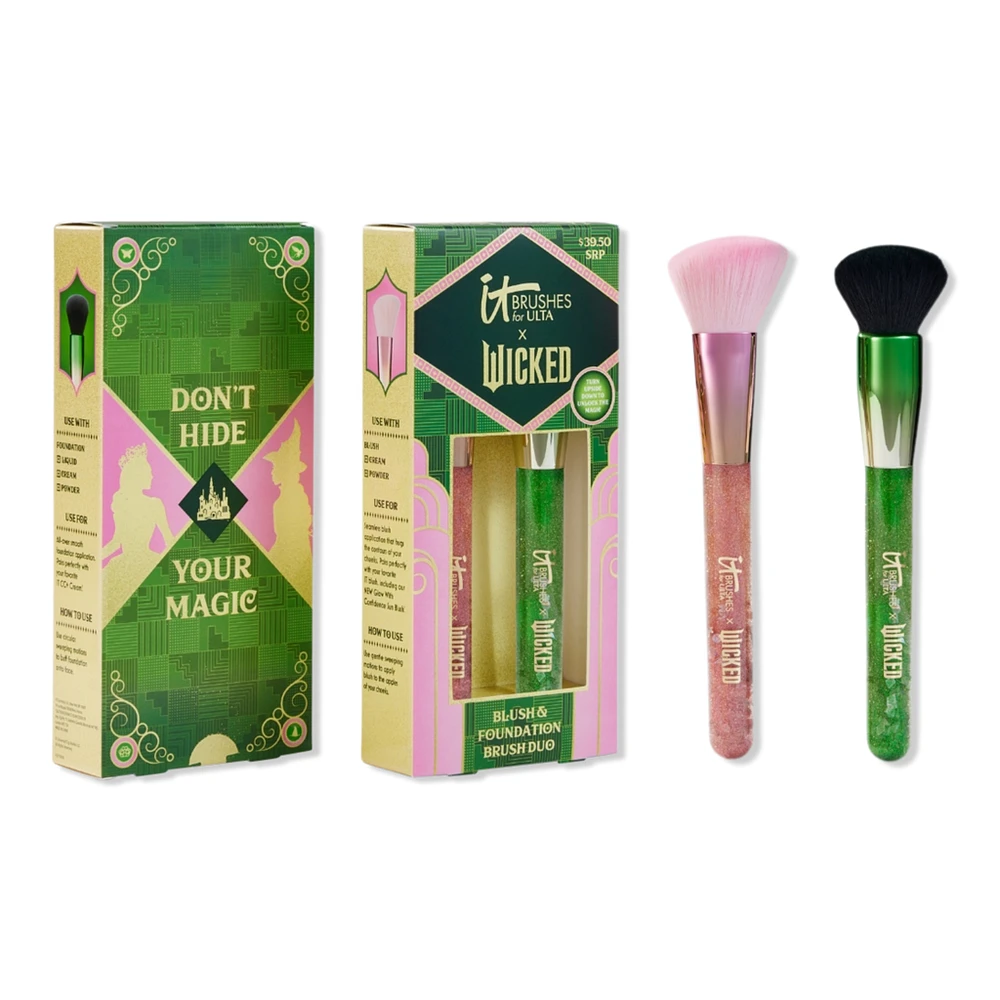 IT Brushes For ULTA IT Brushes for ULTA x Wicked Limited-Edition Blush & Foundation Makeup Brush Set