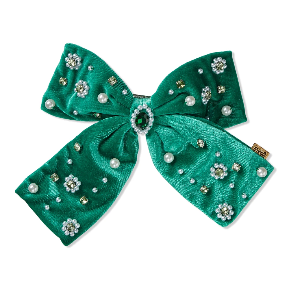 Scunci Wicked Emerald City Embellished Bow