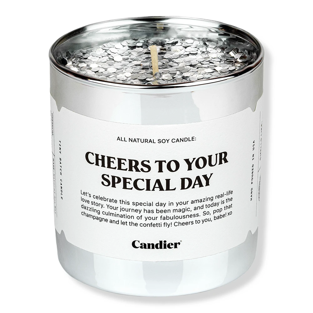 Candier Cheers To Your Special Day Candle