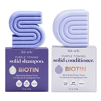 Kitsch Purple Toning Shampoo & Conditioner Bar Combo Pack