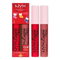 NYX Professional Makeup Limited Edition Lip Lingerie XXL Matte Lipstick Duo Holiday Gift