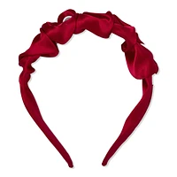 Scunci Holiday Satin Headband With Pearls