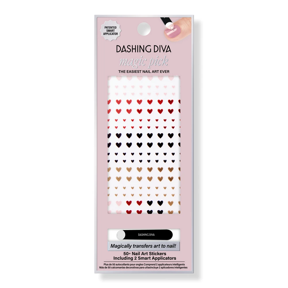 Dashing Diva Magic Pick Nail Art Stickers, Crown Jewels