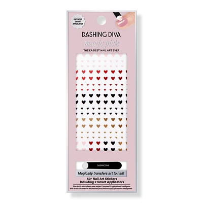 Dashing Diva Magic Pick Nail Art Stickers, Crown Jewels