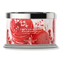 HomeWorx Peppermint Snowdrop 4-Wick Scented Candle