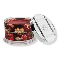 HomeWorx Fireside Christmas Tree 4-Wick Scented Candle