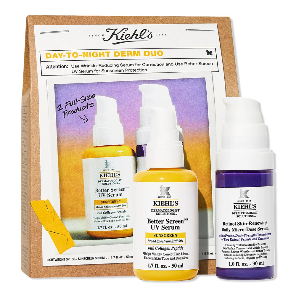 Kiehl's Since 1851 Day-To-Night Derm Duo Skincare Gift Set