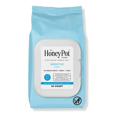 The Honey Pot Company Sensitive Daily Feminine Cleansing Wipes