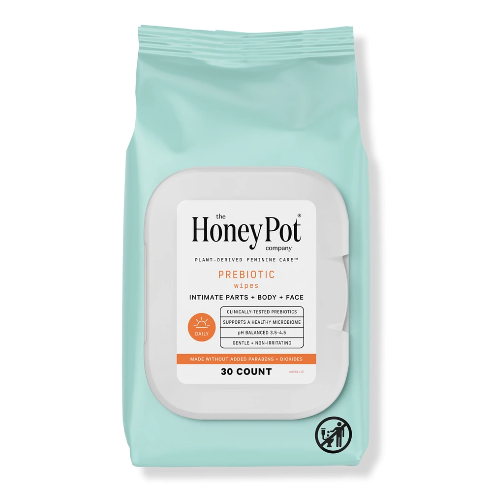 The Honey Pot Company Prebiotic Feminine Cleansing Wipes