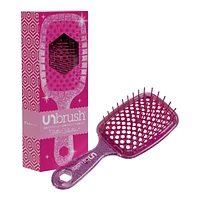 Detangling Hair Brush - Glitter Rose Quartz