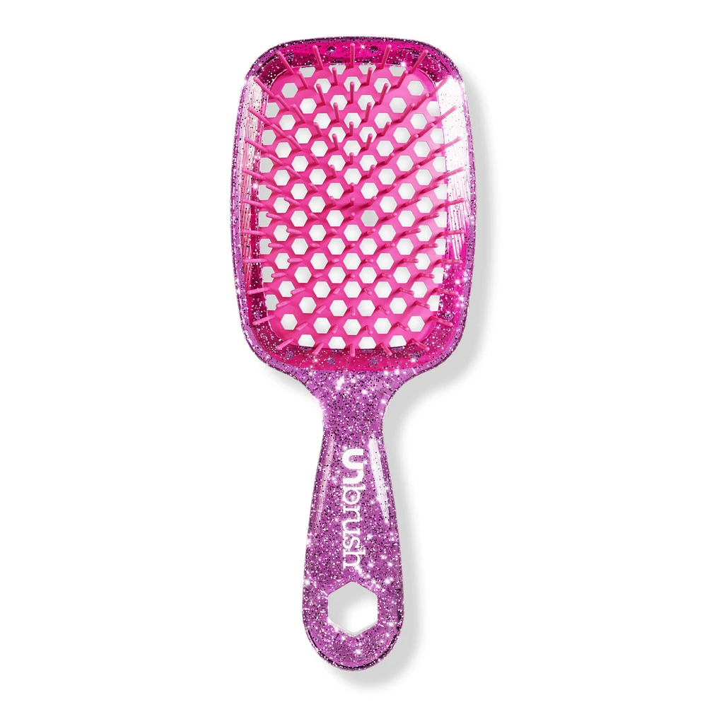 Detangling Hair Brush - Glitter Rose Quartz