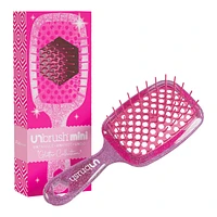 Detangling Hair Brush Mini - Glitter Rose Quartz