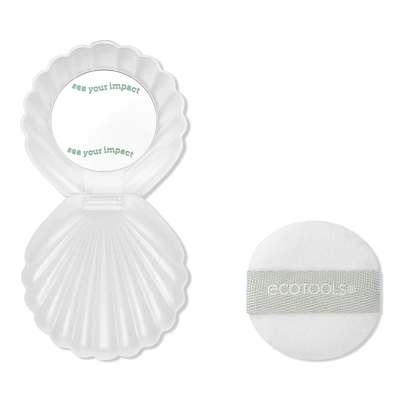 EcoTools Sea Gems Pearl Powder Puff + Travel Case