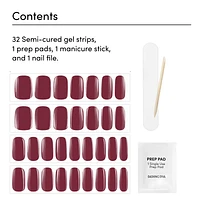 Glaze Color Semi-Cured Gel Nail Strips