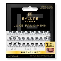 Eylure Natural Luxe Faux Mink Pre-Glued Eyelash Clusters