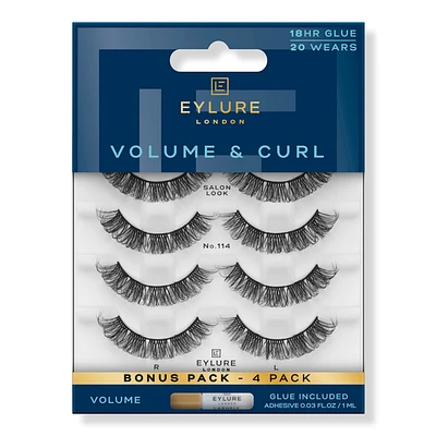 Eylure Volume & Curl No.114 Eyelashes Multipack