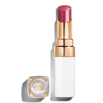 ROUGE COCO BAUME SHINE Hydrating Beautifying Tinted Lip Balm - Buildable Color - RASPBERRY KISS