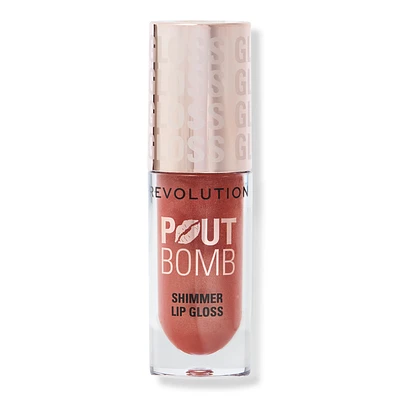 Pout Bomb Shimmer Gloss - Nude Glow