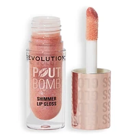 Pout Bomb Shimmer Gloss - Glimmer Nude