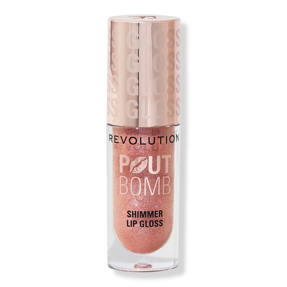 Pout Bomb Shimmer Gloss - Glimmer Nude