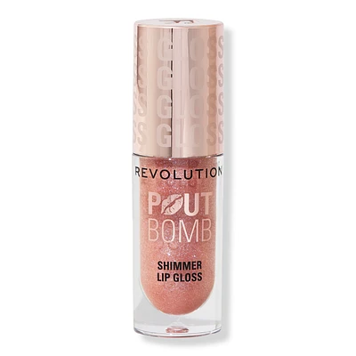 Pout Bomb Shimmer Gloss - Glimmer Nude