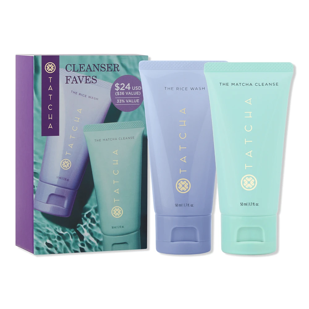 TATCHA Cleanser Favorites: Rice Wash & Matcha Cleanser Value Set