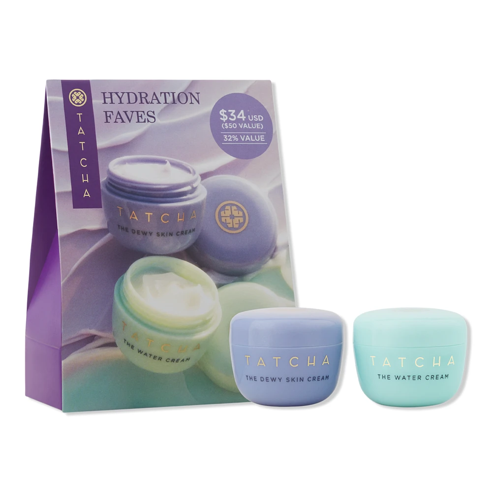 TATCHA Hydration Favorites: Dewy Cream & Water Cream Value Set