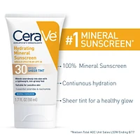 Hydrating Mineral Sunscreen Face Lotion with Sheer Tint SPF 30