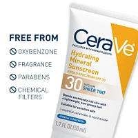 Hydrating Mineral Sunscreen Face Lotion with Sheer Tint SPF 30