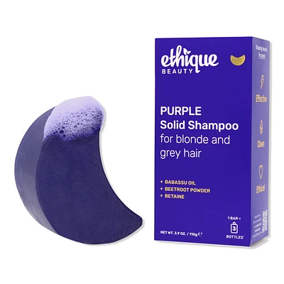 Ethique Beauty Purple Solid Shampoo Bar