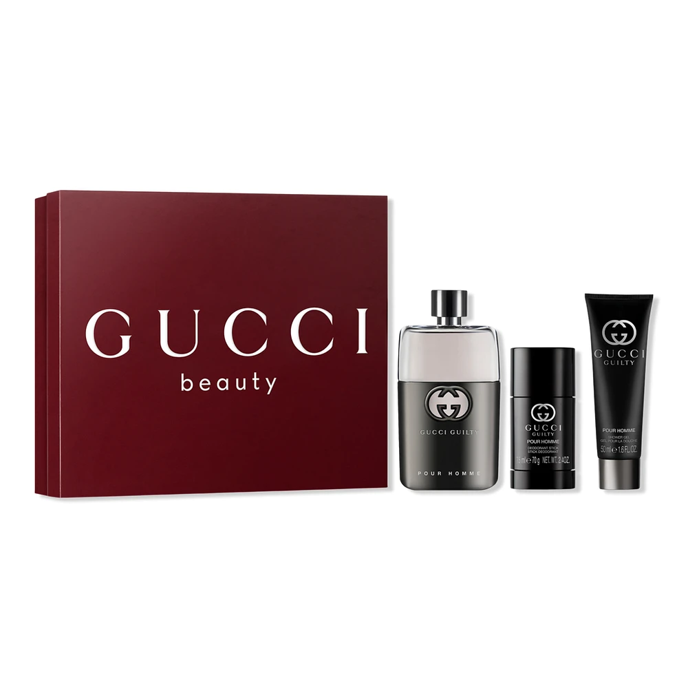 Gucci Guilty Pour Homme Eau de Toilette 3 Piece Gift Set