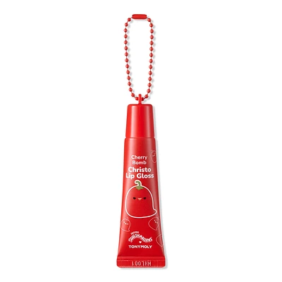 Squishmallows Key Chain High Shine Lip Gloss - Christo Chili Pepper