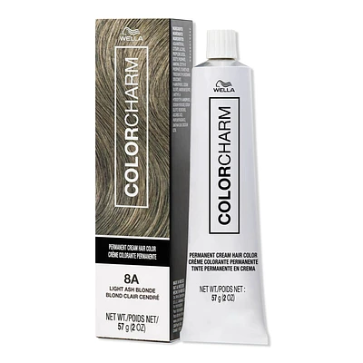 Colorcharm Permanent Cream Hair Color - 8A LIGHT ASH BLONDE
