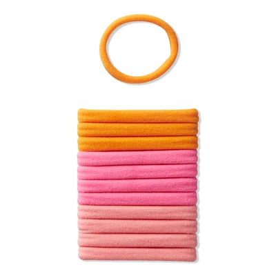 Style Chemistry Hosiery Ponytailers - Pink/Orange