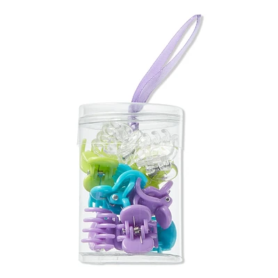 Style Chemistry Mini Claw Clips in Cylinder