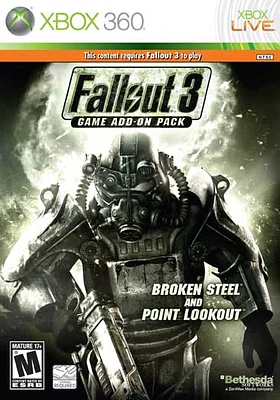 Fallout 3 Add-On Pack Broken Steel & Point Lookout - Xbox 360 - USED