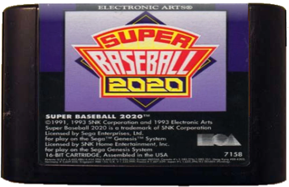 SUPER BASEBALL 2020 - Sega Genesis - USED