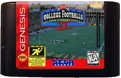 COLLEGE FB NAT CHAMP II - Sega Genesis - USED