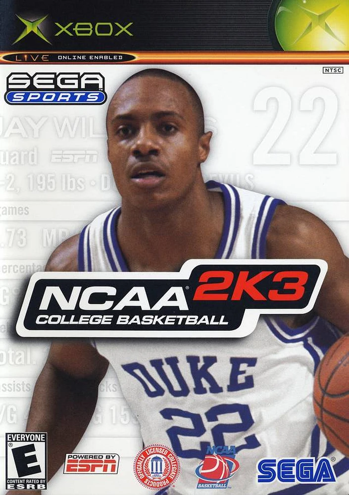 NCAA BASKETBALL 2K3 - Xbox - USED