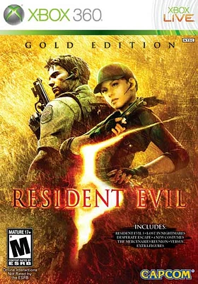 RESIDENT EVIL 5:GOLD ED - Xbox 360 - USED