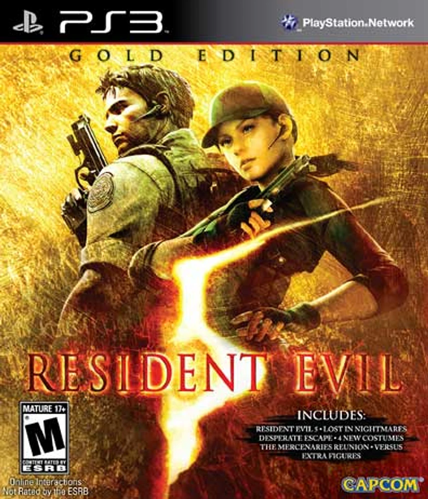 RESIDENT EVIL 5:GOLD ED - Playstation 3 - USED