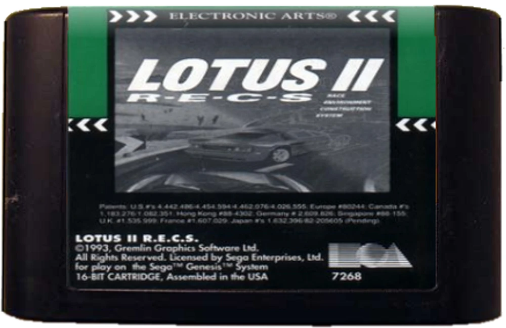 LOTUS II - Sega Genesis - USED