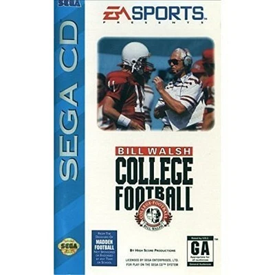 BILL WALSH COLLEGE FOOTBALL - Sega CD - USED