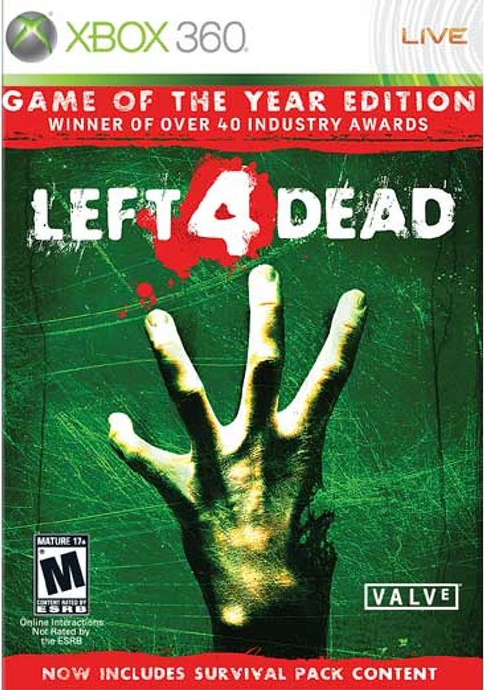 LEFT 4 DEAD:GAME OF THE YEAR - Xbox 360 - USED