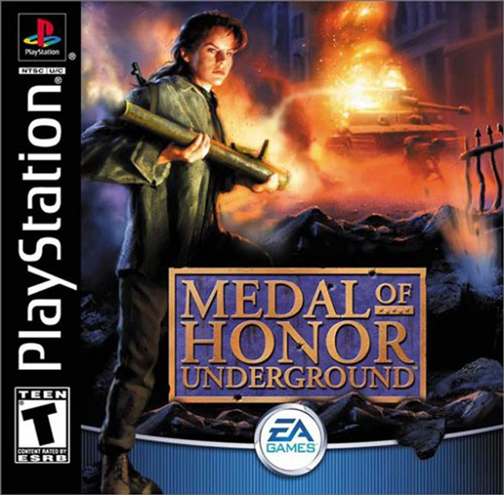 MEDAL OF HONOR:UNDERGROUND - Playstation (PS1) - USED