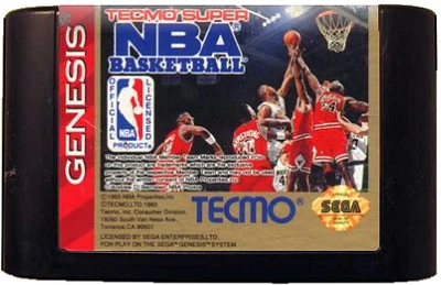 TECMO SUPER NBA BASKETBALL - Sega Genesis - USED