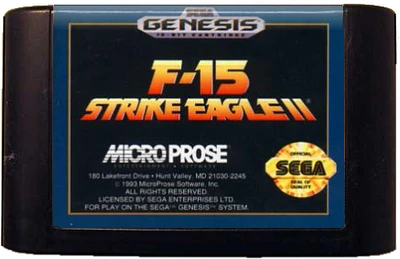 F-15:STRIKE EAGLE II - Sega Genesis - USED