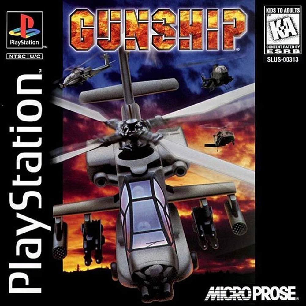 GUNSHIP - Playstation (PS1) - USED